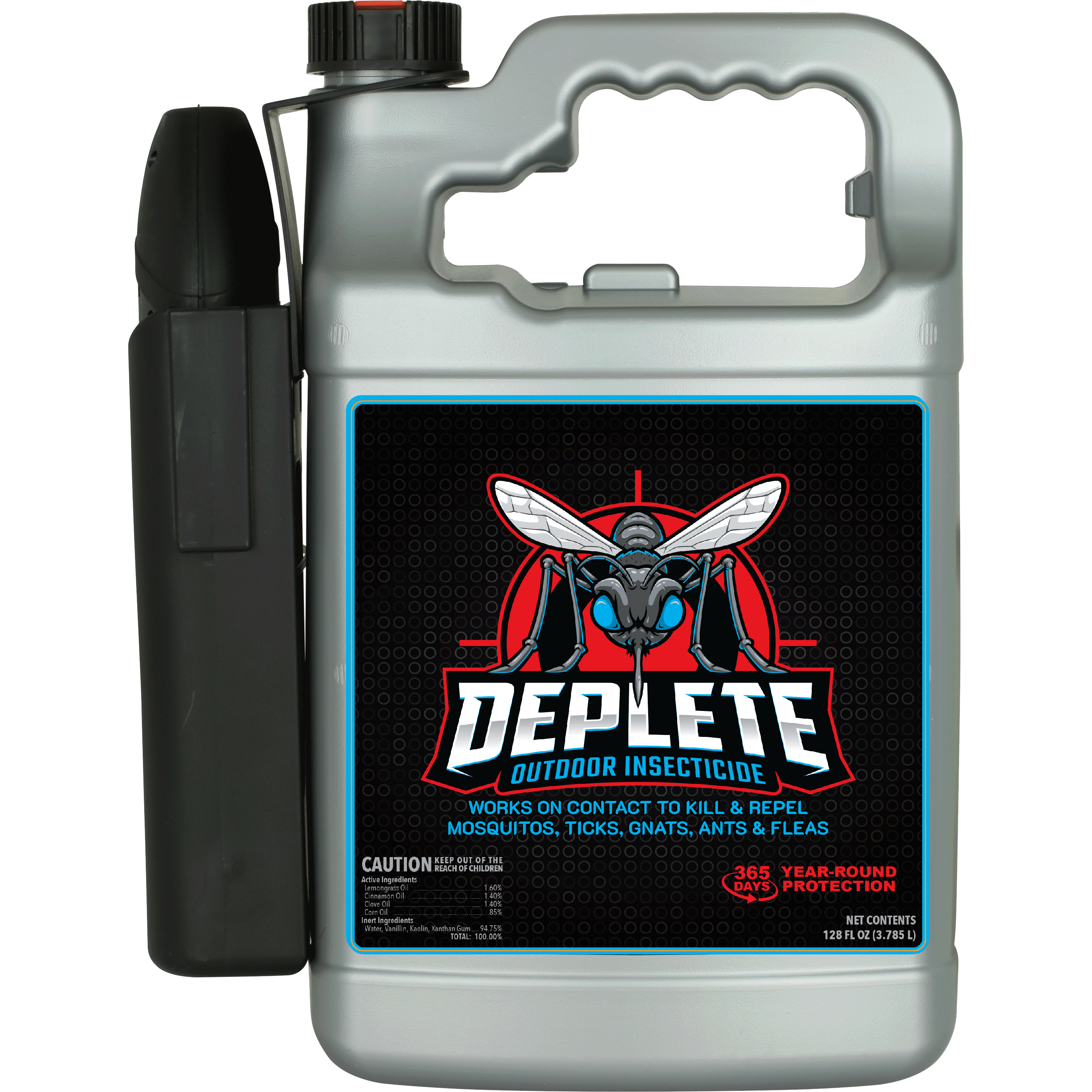 Deplete Outdoor Insecticide Gallon Ready to Use with Battery Sprayer Front