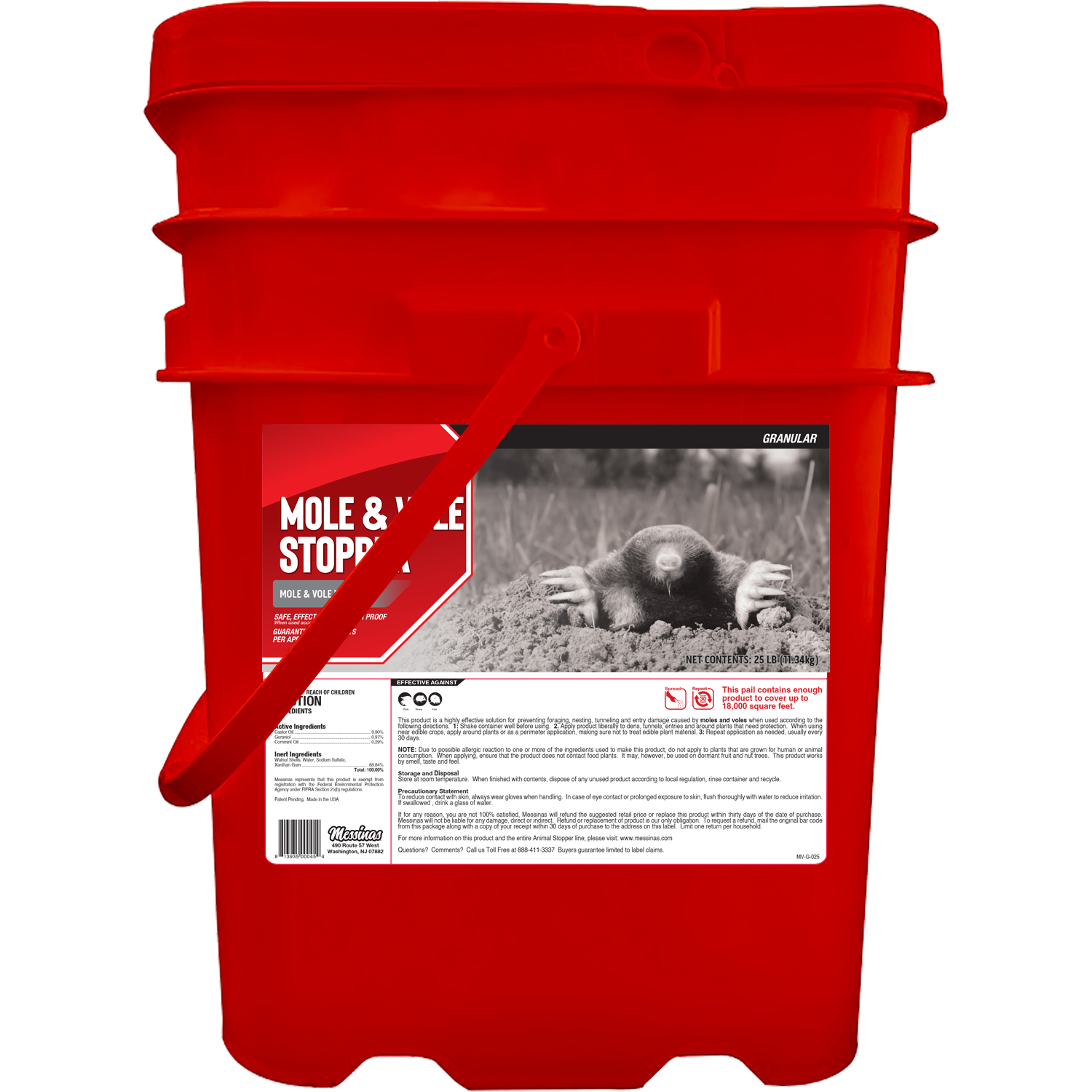 Mole & Vole Stopper Granular | Natural Tunneling Animal Repellent